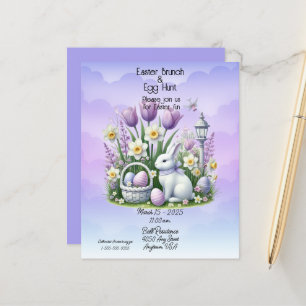 Osterbrunch & Eierjagd Weiß und Lila