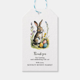 Osterbrunch & Eierjagd | Wildblume Bunny Geschenkanhänger