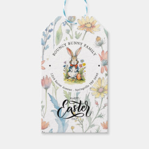 Osterbrunch & Eierjagd   Wildblume Bunny Geschenkanhänger