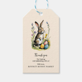 Osterbrunch & Eierjagd | Wildblume Bunny Geschenkanhänger