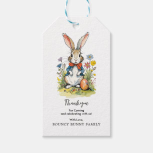 Osterbrunch & Eierjagd   Wildblume Bunny Geschenkanhänger