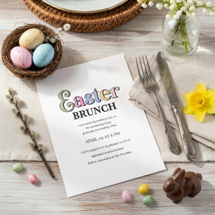 Osterbrunch-Einladung Moderne elegante Frühlings Einladung