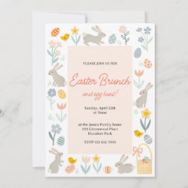Osterbrunch und Eierjagd Einladung