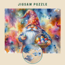 Osterbrunnen mit farbenfrohen Eiern und Körbchen -