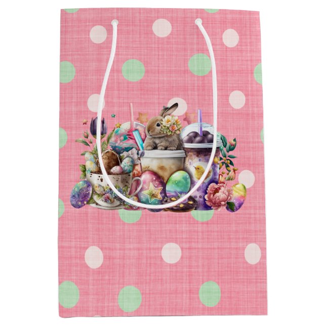 Osterbrunnenkaffee Mittlere Geschenktüte (Vorderseite)