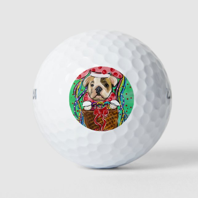 Osterbulldog Golfball (Vorderseite)