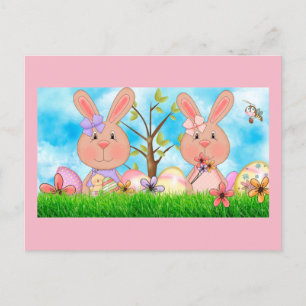 OsterBunnies Feiertagspostkarte