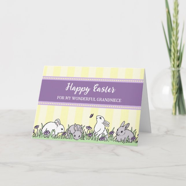 OsterBunnies Happy Ostergrandniece Feiertagskarte (Vorderseite)