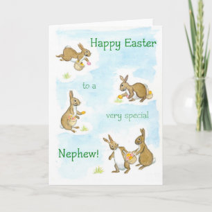 OsterBunnies-Karte für einen Nephew Feiertagskarte
