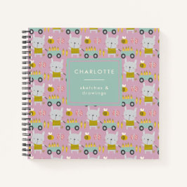 OsterBunnies Süße Tier Personalisiert Sketchbook Notizbuch