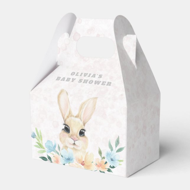 Osterbunny Boho Rainbow Girl Baby Shower Geschenkschachtel (Vorderseite)
