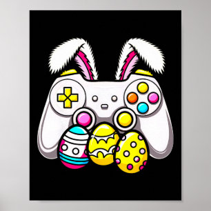 Osterbunny Gamepad Eggen Gaming for Kids BO Poster