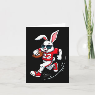 Osterbunny Playing Footbyll Karte