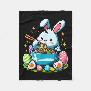 Osterbunny Ramen Kawaii Japanisch Noodle Frauen Ki Fleecedecke
