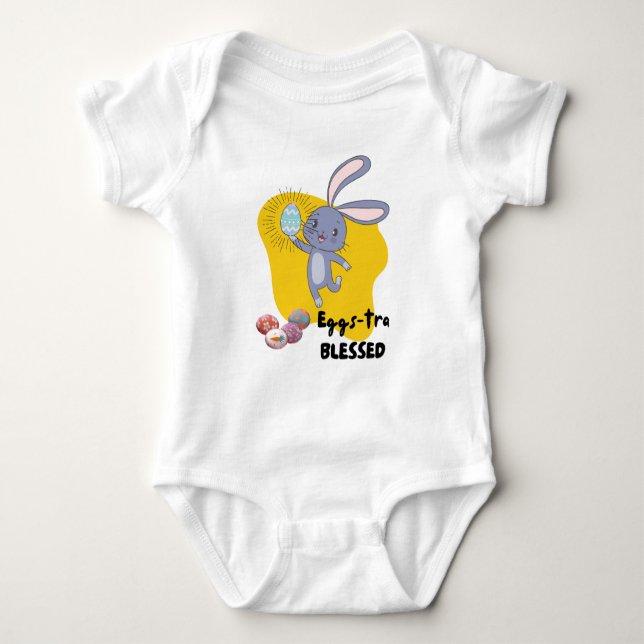 Osterbunny themed T - Shirt / Babyanzüge (Vorderseite)