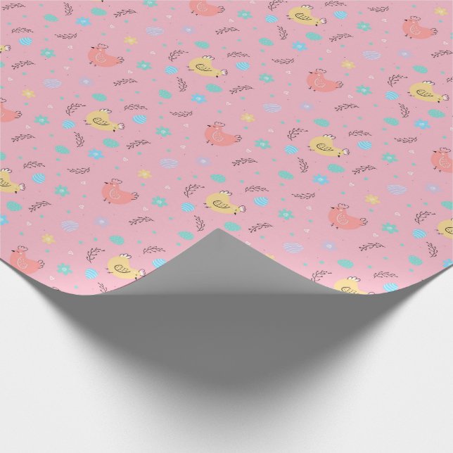 Osterchicks Osterwrapppapier Geschenkpapier (Ecke)
