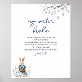 OsterChinoiserie Mein Wasser Broke Baby Duschenspi Poster