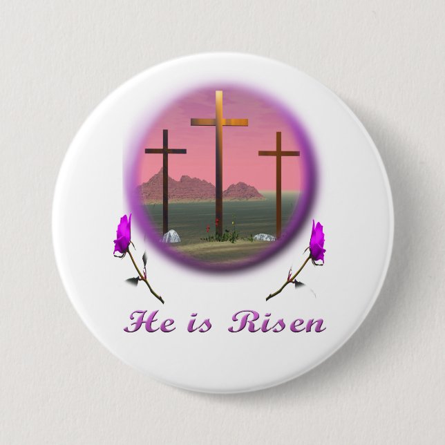 OsterChrist ist Risen Button (Vorderseite)