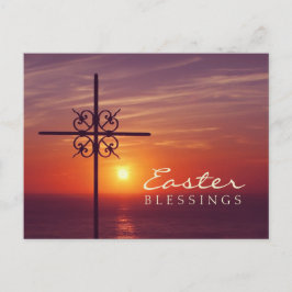 OsterChristliches Kreuz Postkarte