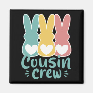 OsterCousin Crew Squad Family Matching Bunnies T Magnet