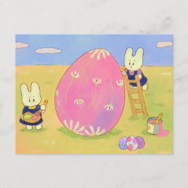 Osterdekoration Bunnies Postkarte