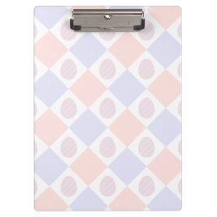 Osterdiamantmuster mit dekorierten Eiern Klemmbrett