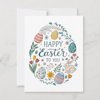 OSTERE GREETINGS FEIERTAGSKARTE