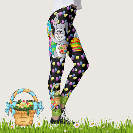 OSTERE Leggings Bunny Egg Yoga Pants Girls