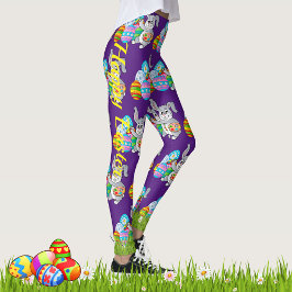 OSTERE Leggings Bunny Egg Yoga Pants Girls