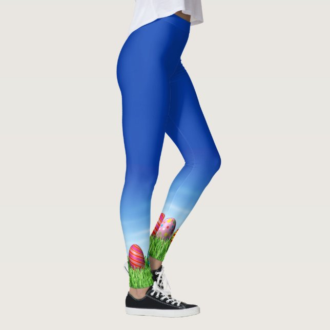 OSTERE Leggings Bunny Egg Yoga Pants Girls (Rechts)