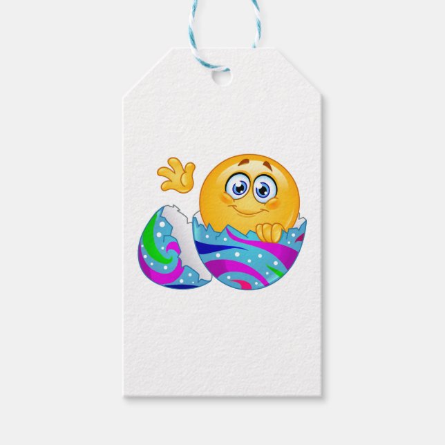 Osterei Emoji Geschenkanhänger (Vorderseite)