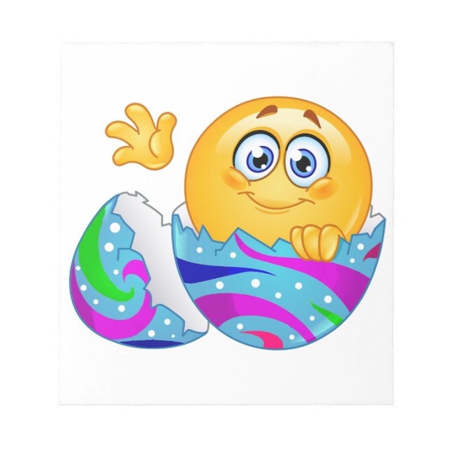 Osterei Emoji Notizblock (Vorderseite)
