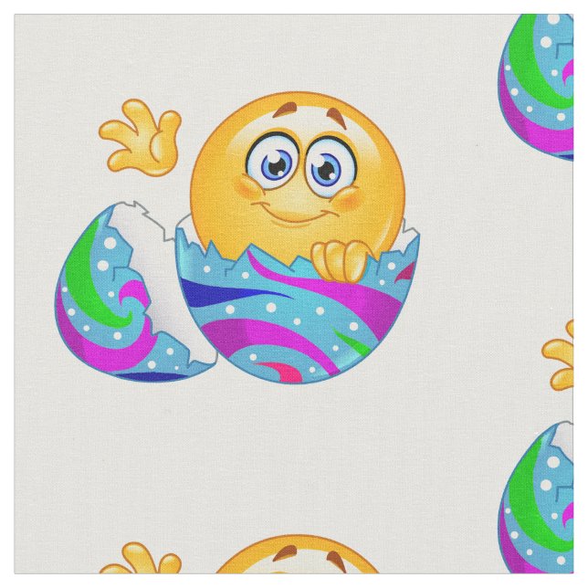 Osterei Emoji Stoff (Nahaufnahme)