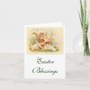 Osterei-Fülle-Vintage Landschaft Feiertagskarte