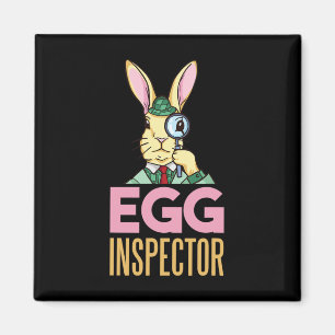 Osterei Inspektor Osterhase Lustiger Hase Eier Jag Magnet