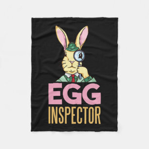 Osterei Inspektor Osterhase Lustiger Hase Ostereie Fleecedecke