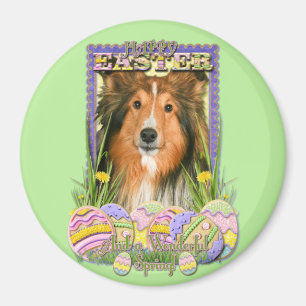 Osterei-Plätzchen - Sheltie Magnet