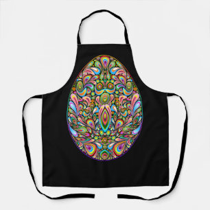 Osterei psychedelisches Design Kinder Bio-T-Shirt Schürze