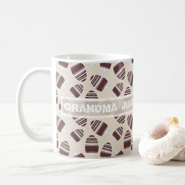 Osterei-Schokoladenmuster Kaffeetasse (Mit Donut)