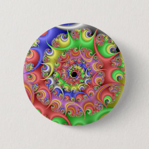 Osterei-Spirale-Fraktal Button