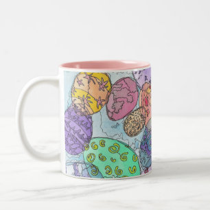 Osterei-Tasse Zweifarbige Tasse