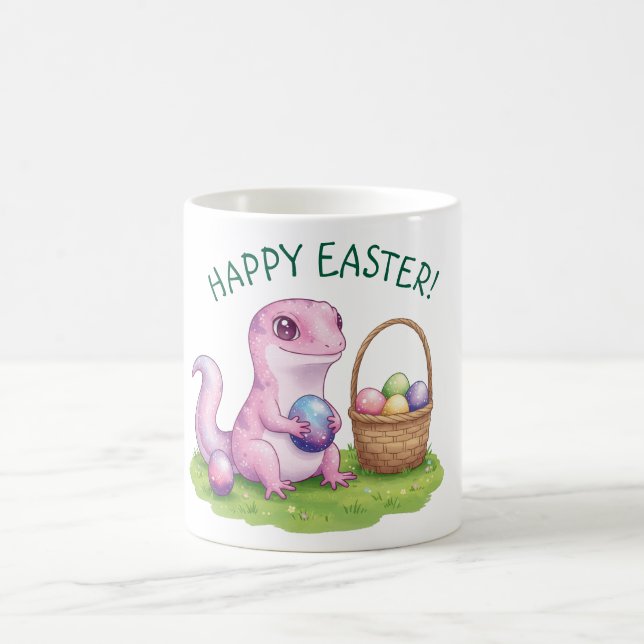 Ostereidechse mit Eiern Kaffeetasse (Mittel)