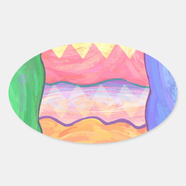 Ostereier 4 Aufkleber (Vorderseite)