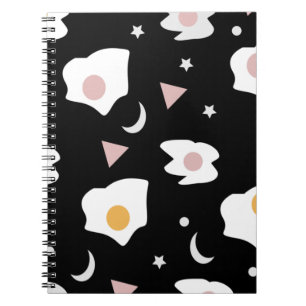 Ostereier-Abendmond-Konfetti-Muster  Notizblock