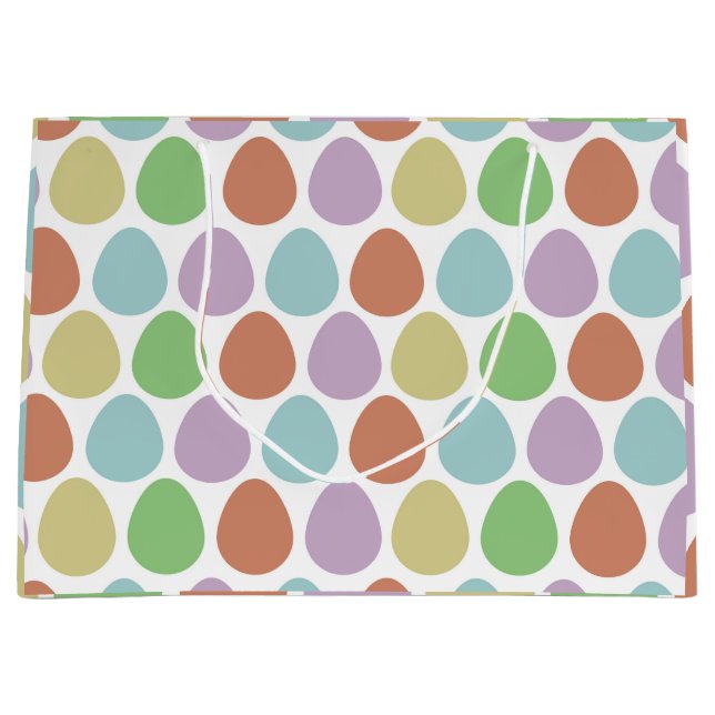 Ostereier als Thema Große Geschenktüte (Vorderseite)