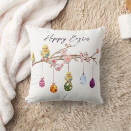 Ostereier Baby Chicks Happy Oaster Kissen