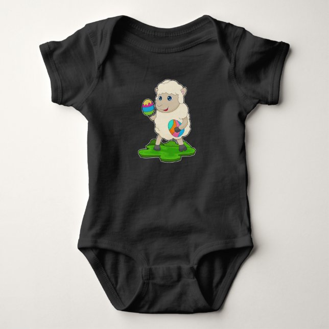 Ostereier Baby Strampler (Vorderseite)