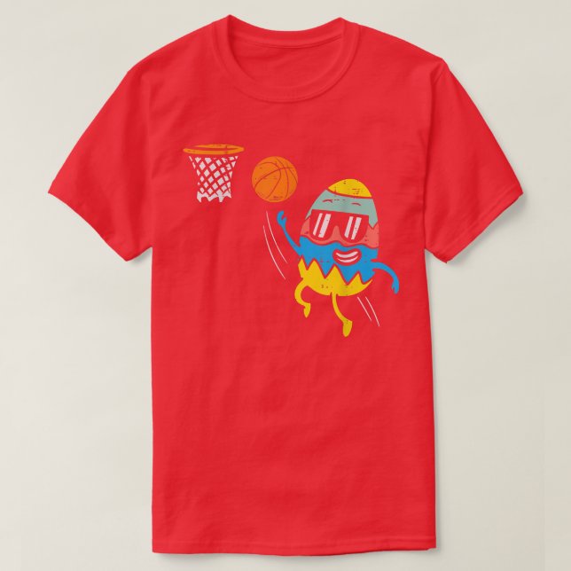 Ostereier Basketball Niedliche Sportler Männer Jun T-Shirt (Design vorne)