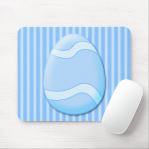 Ostereier (blau) Mousepad