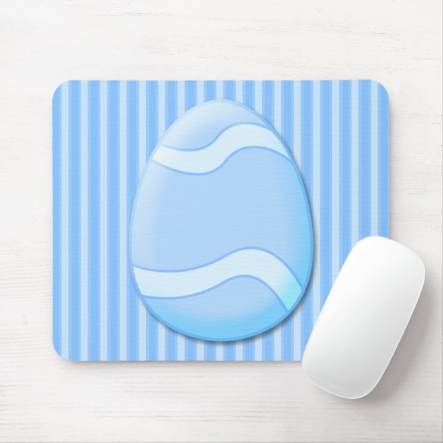 Ostereier (blau) Mousepad (Mit Mouse)